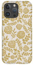 Load image into Gallery viewer, Gold Floral Pattern - Phone Case