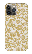 Load image into Gallery viewer, Gold Floral Pattern - Phone Case
