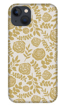 Load image into Gallery viewer, Gold Floral Pattern - Phone Case