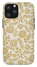 Load image into Gallery viewer, Gold Floral Pattern - Phone Case