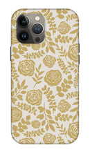 Load image into Gallery viewer, Gold Floral Pattern - Phone Case