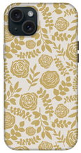 Load image into Gallery viewer, Gold Floral Pattern - Phone Case