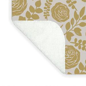 Gold Floral Pattern - Blanket
