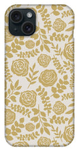 Load image into Gallery viewer, Gold Floral Pattern - Phone Case