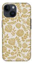 Load image into Gallery viewer, Gold Floral Pattern - Phone Case