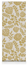 Load image into Gallery viewer, Gold Floral Pattern - Yoga Mat