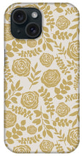 Load image into Gallery viewer, Gold Floral Pattern - Phone Case