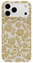 Load image into Gallery viewer, Gold Floral Pattern - Phone Case