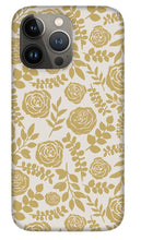Load image into Gallery viewer, Gold Floral Pattern - Phone Case