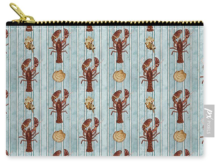 Lobster Pattern - Zip Pouch