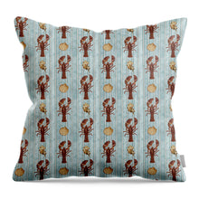 Load image into Gallery viewer, Lobster Pattern - Throw Pillow