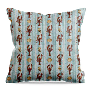 Lobster Pattern - Throw Pillow