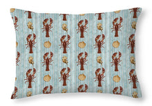Load image into Gallery viewer, Lobster Pattern - Throw Pillow
