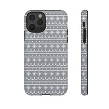 Load image into Gallery viewer, Gray Snowflake Pattern Phone Case