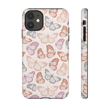 Load image into Gallery viewer, Orange and Pink Butterfly Phone Case