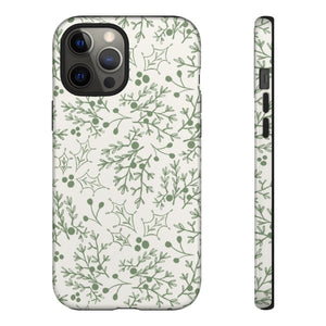 Green Christmas Branch Phone Case