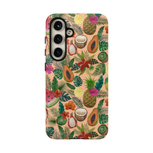 Load image into Gallery viewer, Tropical Fruit and Flowers Phone Case