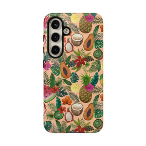 Tropical Fruit and Flowers Phone Case