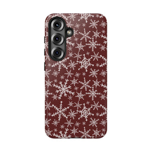 Red Snowflakes Phone Case