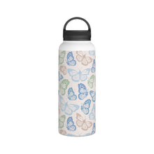 Load image into Gallery viewer, Blue Butterfly Handle Lid Water Bottle