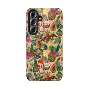 Tropical Fruit and Flowers Phone Case
