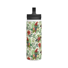 Load image into Gallery viewer, Tropical Parrot Handle Lid Water Bottle