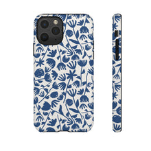 Load image into Gallery viewer, Dark Blue Floral Phone Case