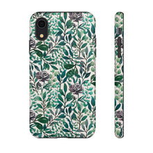 Load image into Gallery viewer, Purple Flowers and Eucalyptus Leaves Phone Case