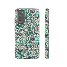 Load image into Gallery viewer, Purple Flowers and Eucalyptus Leaves Phone Case