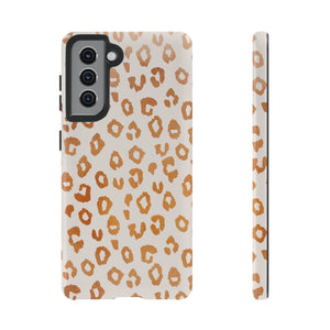 Copper Leopard Print Phone Case