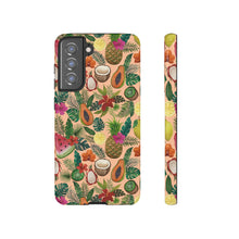 Load image into Gallery viewer, Tropical Fruit and Flowers Phone Case