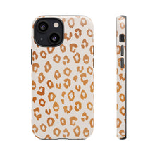 Load image into Gallery viewer, Copper Leopard Print Phone Case