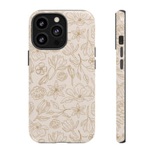 Load image into Gallery viewer, Gold Magnolia Phone Case