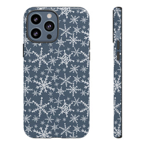 Blue Snowflakes Phone Case