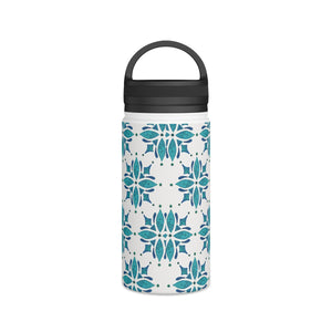 Teal Tile Handle Lid Water Bottle