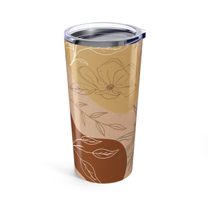 Orange Abstract Desert Travel Mug