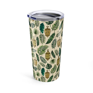 Tropical Lanterns and Leaves Travel Mug