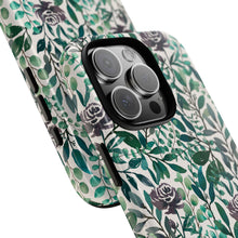 Load image into Gallery viewer, Purple Flowers and Eucalyptus Leaves Phone Case