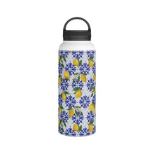 Load image into Gallery viewer, Lemon Tile Handle Lid Water Bottle