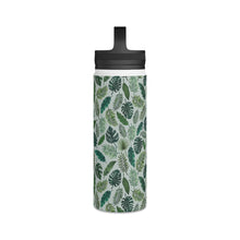 Load image into Gallery viewer, Tropical Leaves Handle Lid Water Bottle