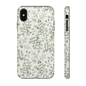 Green Christmas Branch Phone Case