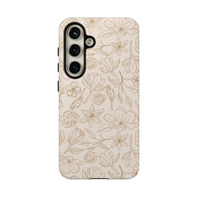 Load image into Gallery viewer, Gold Magnolia Phone Case