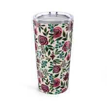 Load image into Gallery viewer, Magenta Floral Eucalyptus Travel Mug