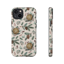 Load image into Gallery viewer, Winter Branches, Berries and Pine Cones Phone Case