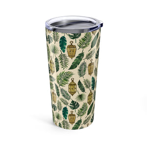 Tropical Lanterns and Leaves Travel Mug