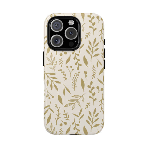Gold Falling Leaves Phone Case