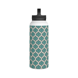 Turquoise Tile Handle Lid Water Bottle