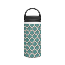 Load image into Gallery viewer, Turquoise Tile Handle Lid Water Bottle