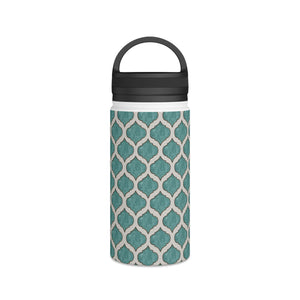 Turquoise Tile Handle Lid Water Bottle