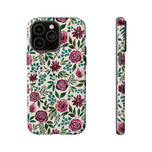 Load image into Gallery viewer, Magenta Floral Eucalyptus Phone Case
